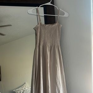 beige basic dress